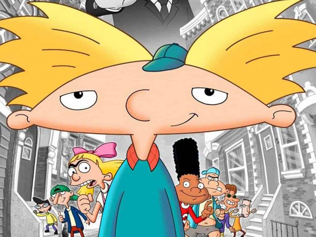 Arnold from Hey Arnold with his football-shaped head