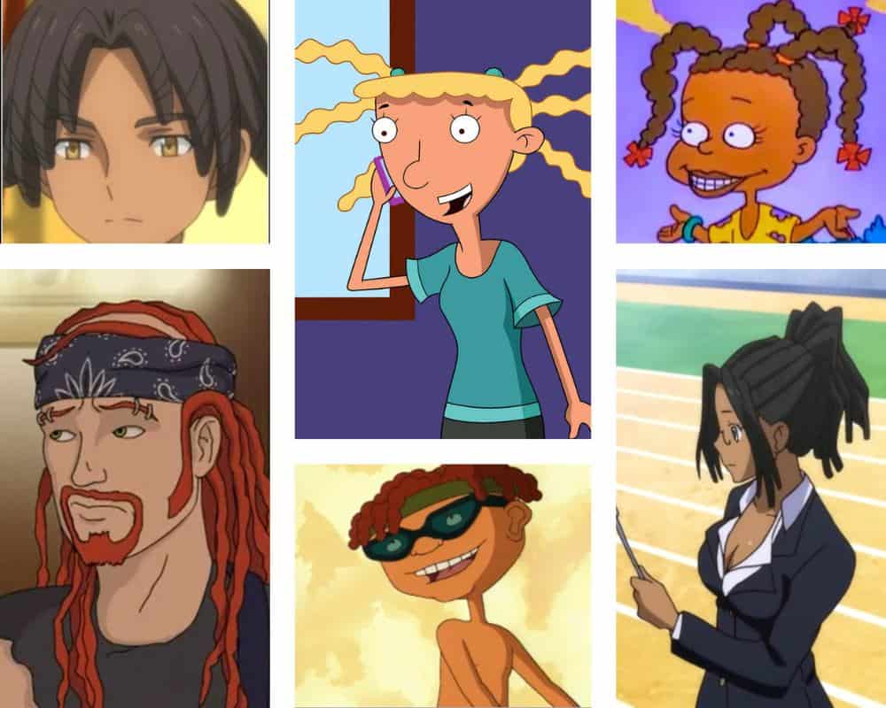 AI Art Generator Black anime characters with dreads