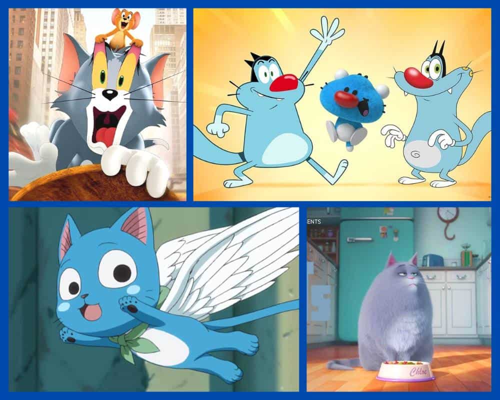 blue cartoon characters cartoon network