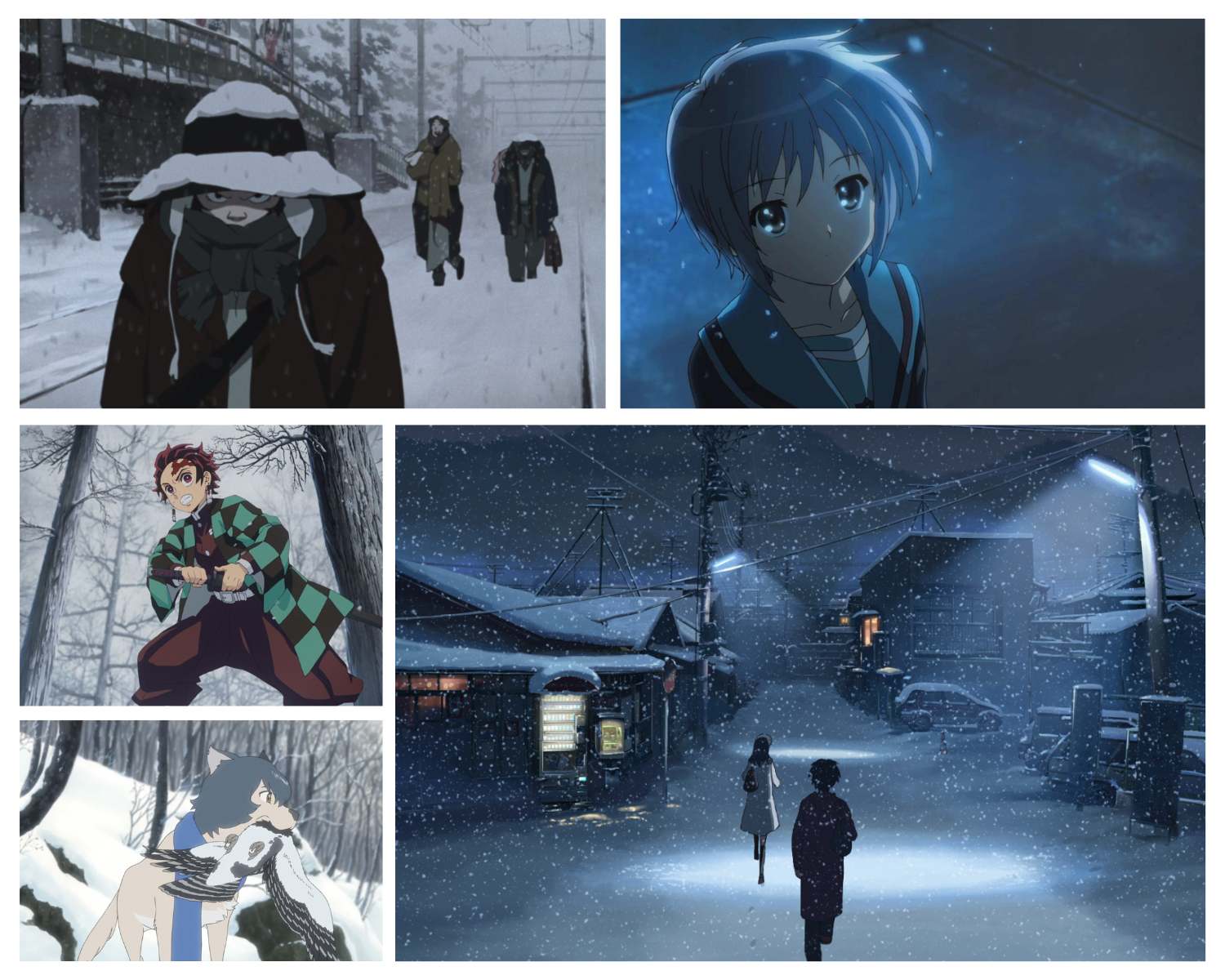 Manga Anime girl snow winter wallpaper | 3840x2409 | 1017638 | WallpaperUP