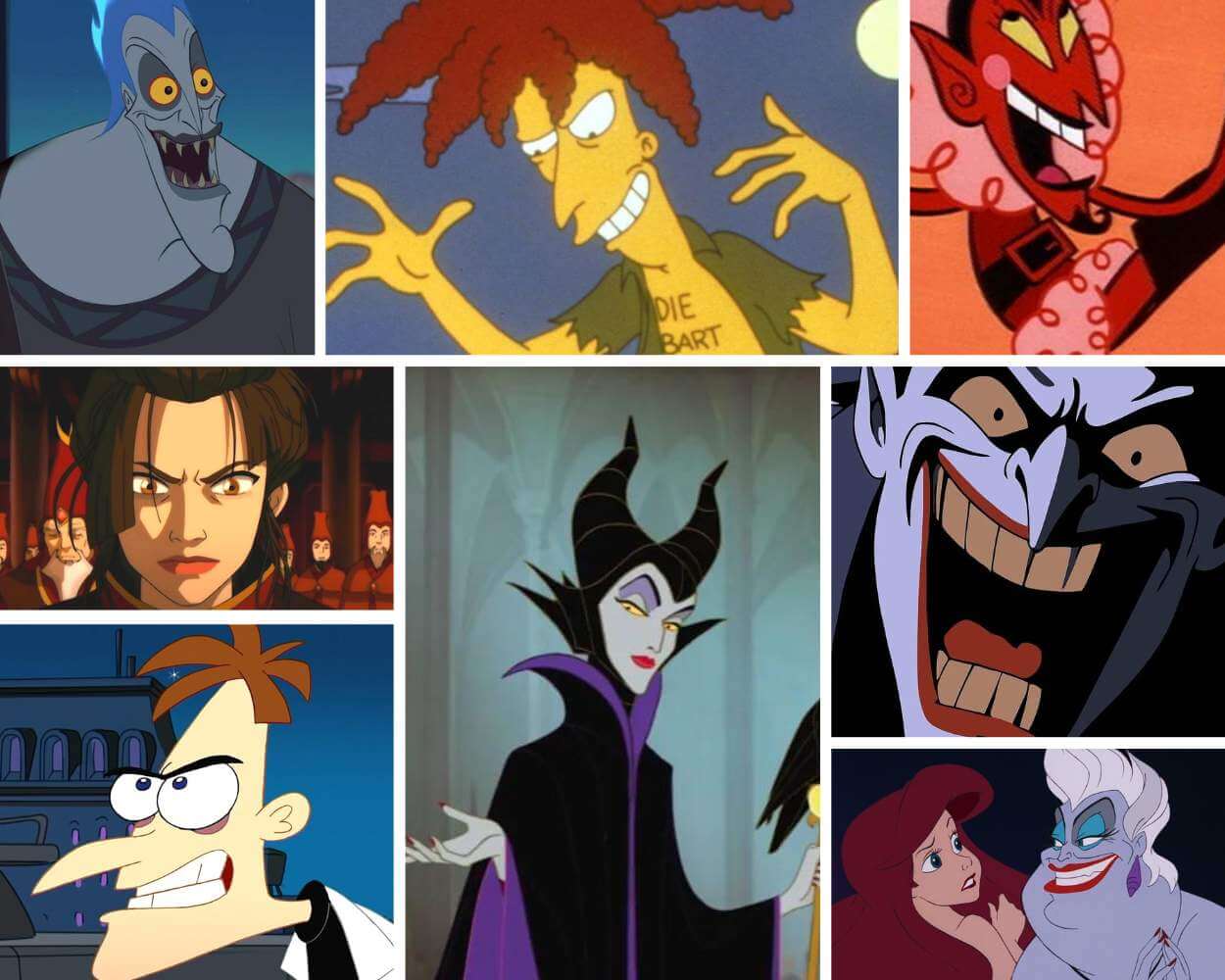 evil cartoon characters