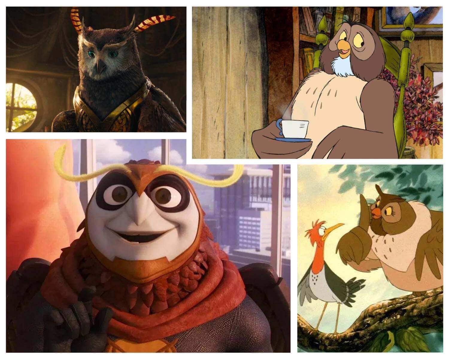 Owl Cartoon Characters Owl Cartoon Characters