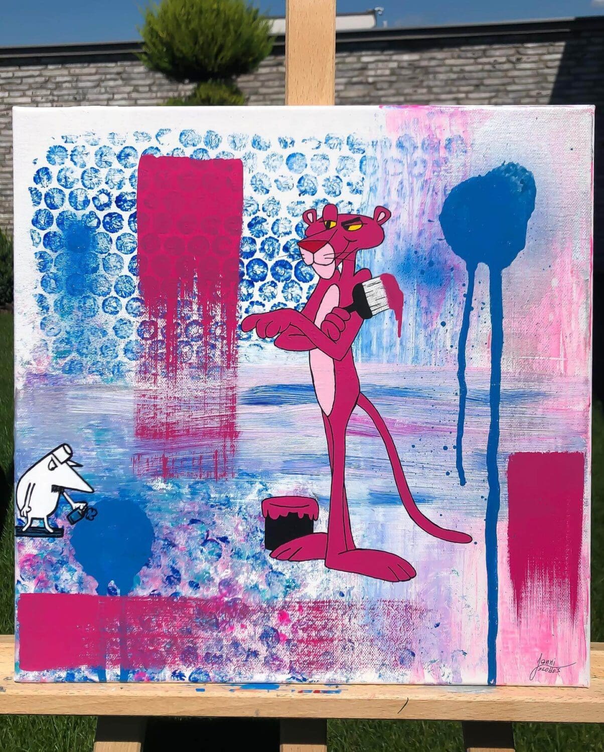 A Suave Pink Panther Painting Idea