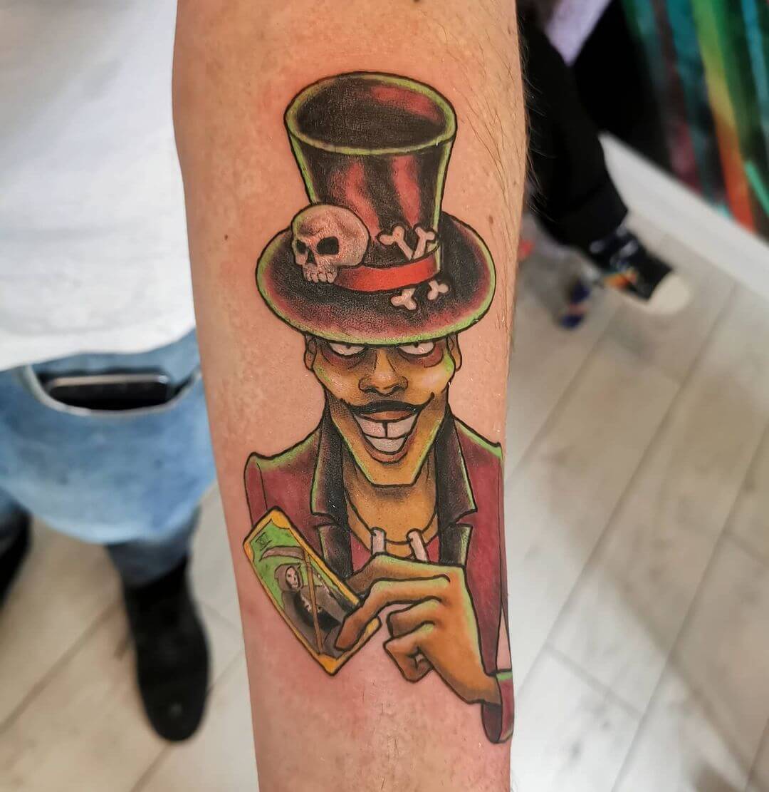 Dr. Facilier tattoo inspired by Disney's The Princess and the Frog