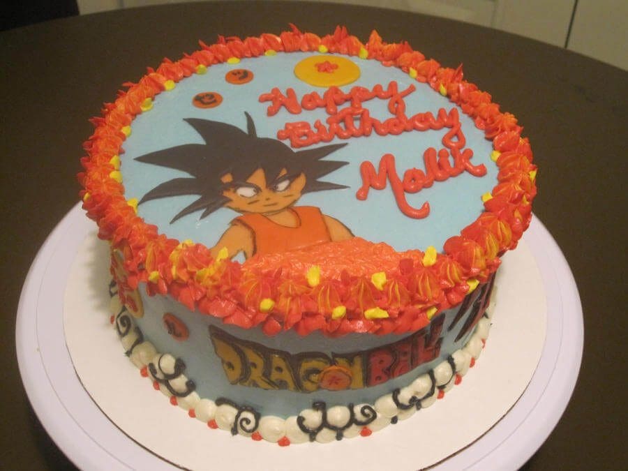 Goku Cartoon Cake Designs