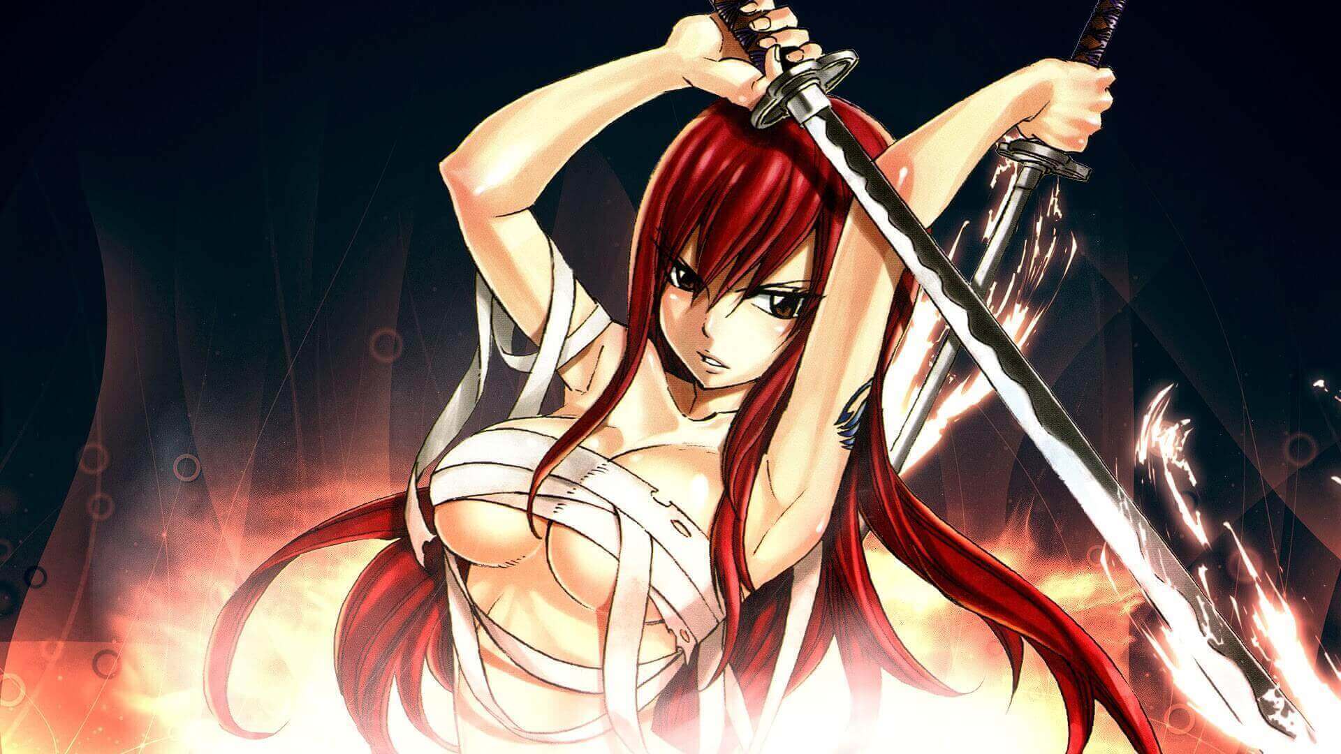 Erza Scarlet (Fairy Tail) - Swordswoman Anime