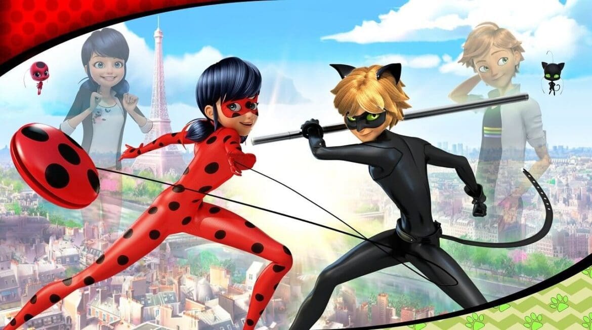 Ladybug and Cat Noir - bug themed superheroes