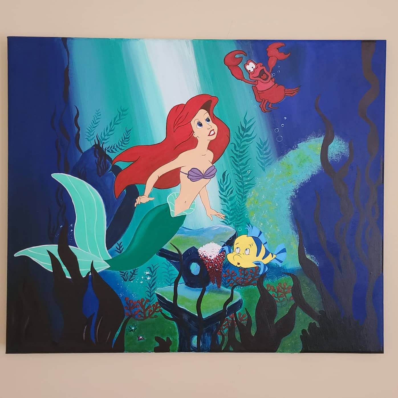 Little Mermaid Painting Idea