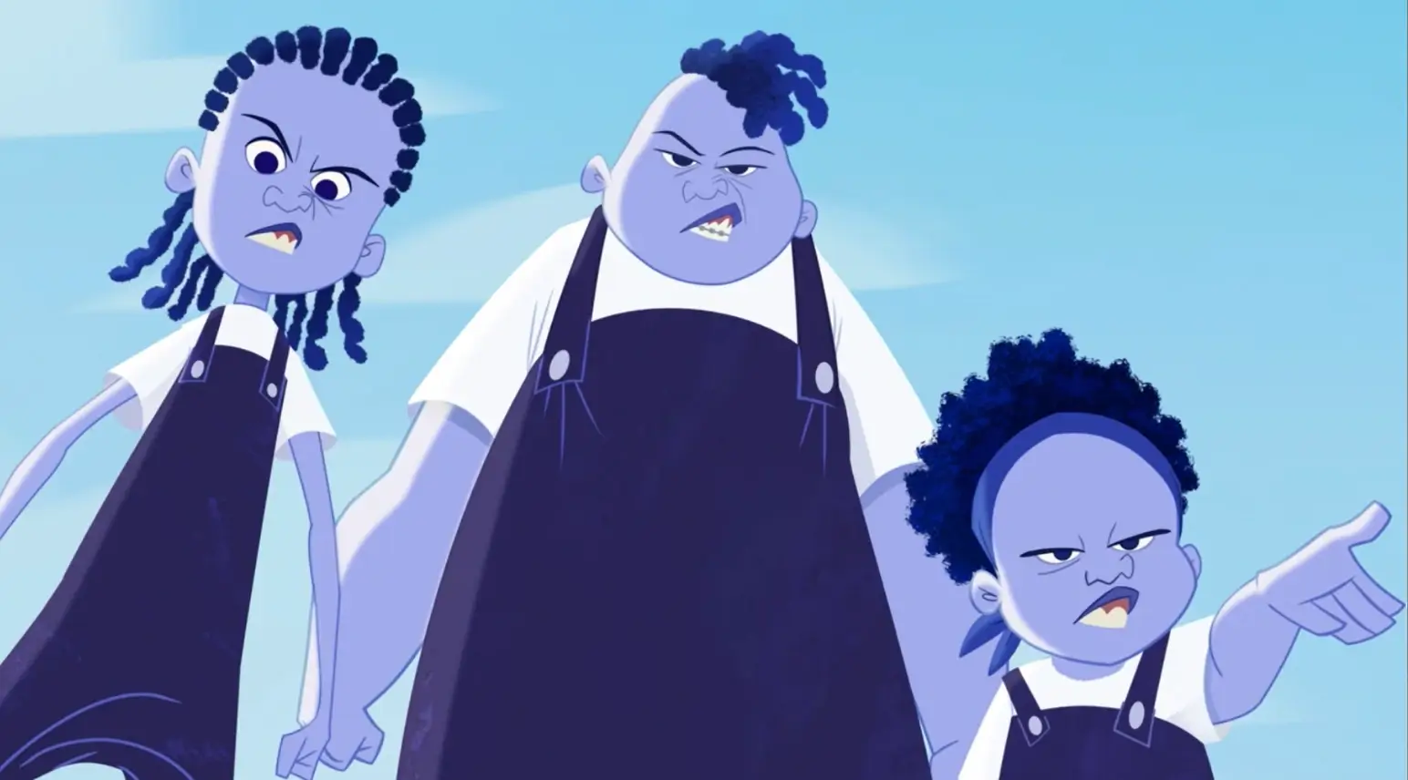The Gross Sisters - The Proud Family - dark cartoon characters
