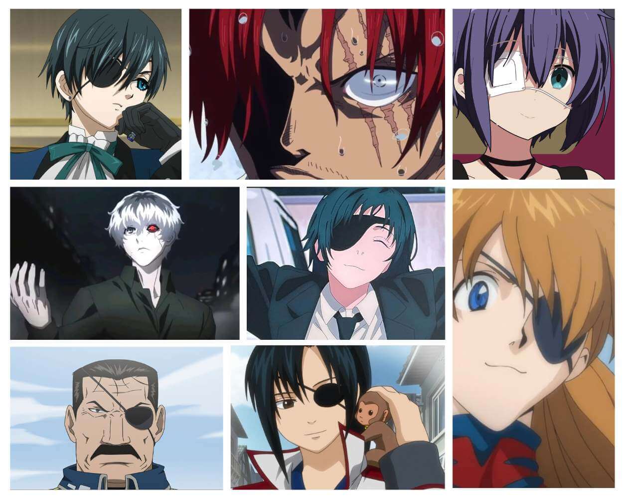 Anime Characters with One Eye Patch Mysterious  Reid Hansabi