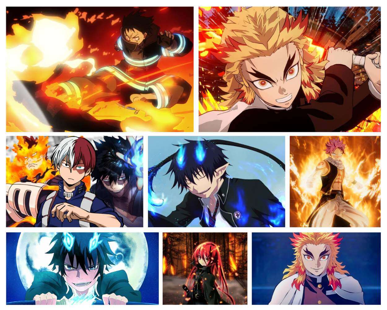 10 most popular Anime characters with fire powers