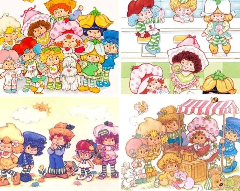 Strawberry Shortcake Characters 1980s 2023
