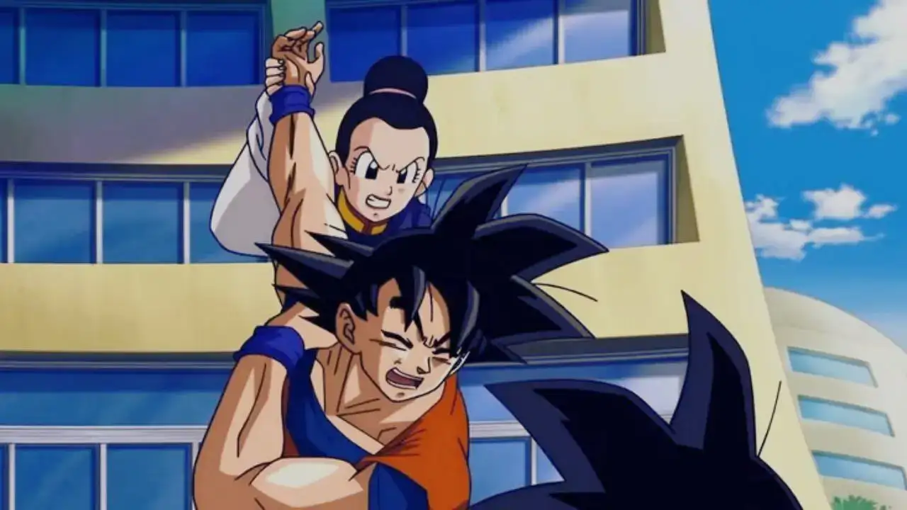 Chi-Chi yelling at Goku