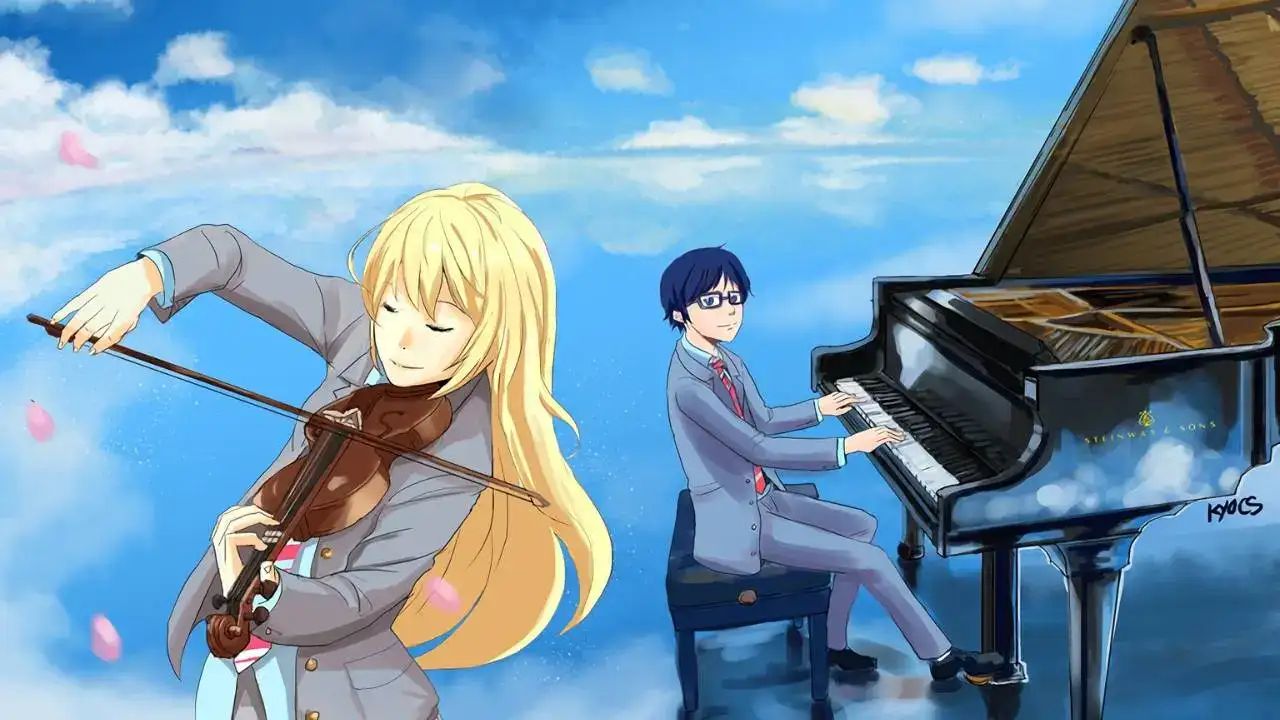 Kaori playing violin