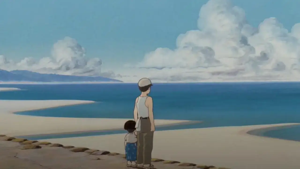 Seita and Setsuko with fruit drops