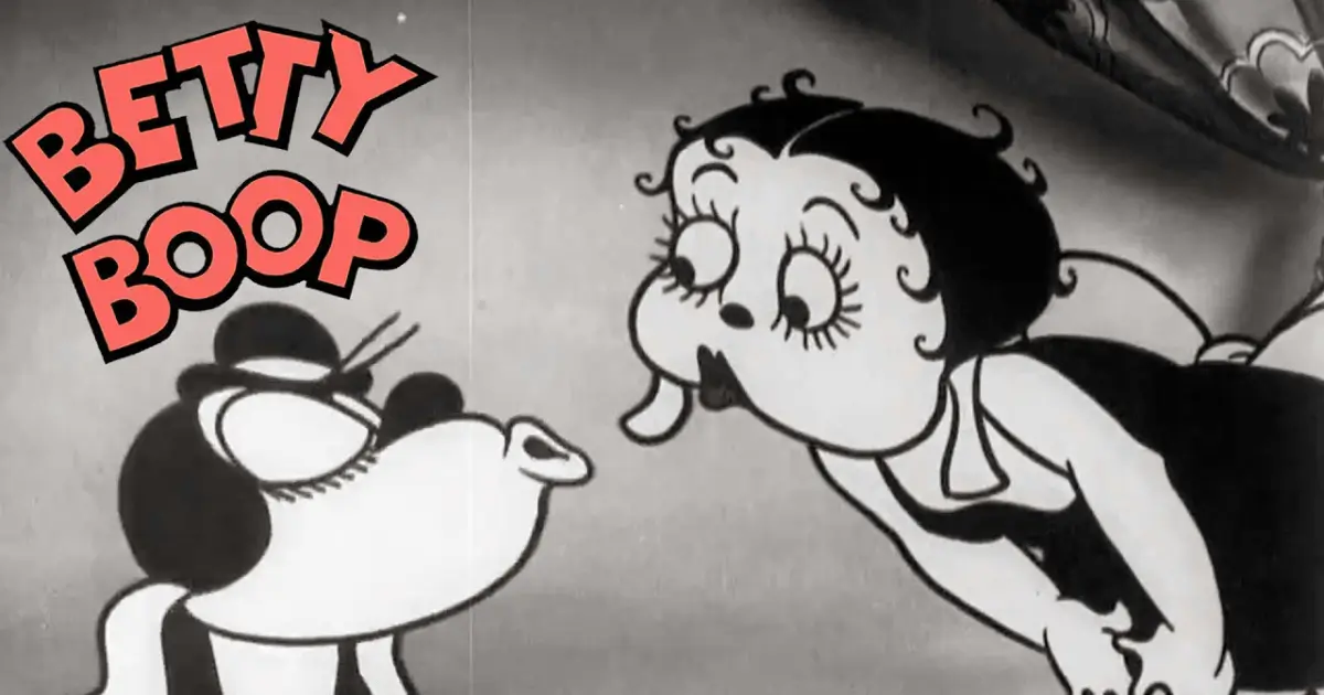The 1930 Betty Boop from Dizzy Dishes, a public domain cartoon character