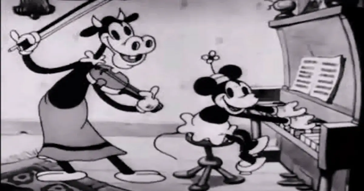 Clarabelle Cow, an early Disney public domain cartoon character
