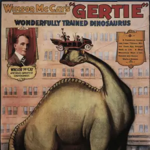 Gertie the Dinosaur public domain cartoon character