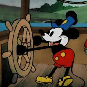 Mickey Mouse Steamboat Willie public domain cartoon character