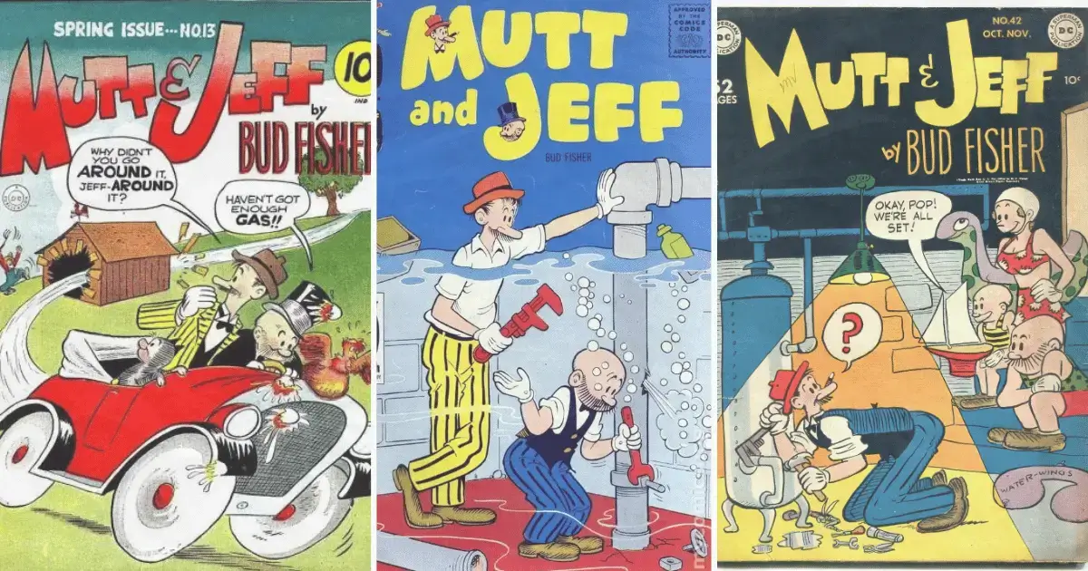Mutt and Jeff, early comic-to-cartoon public domain characters