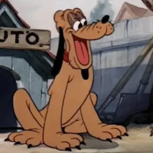 Pluto public domain cartoon character