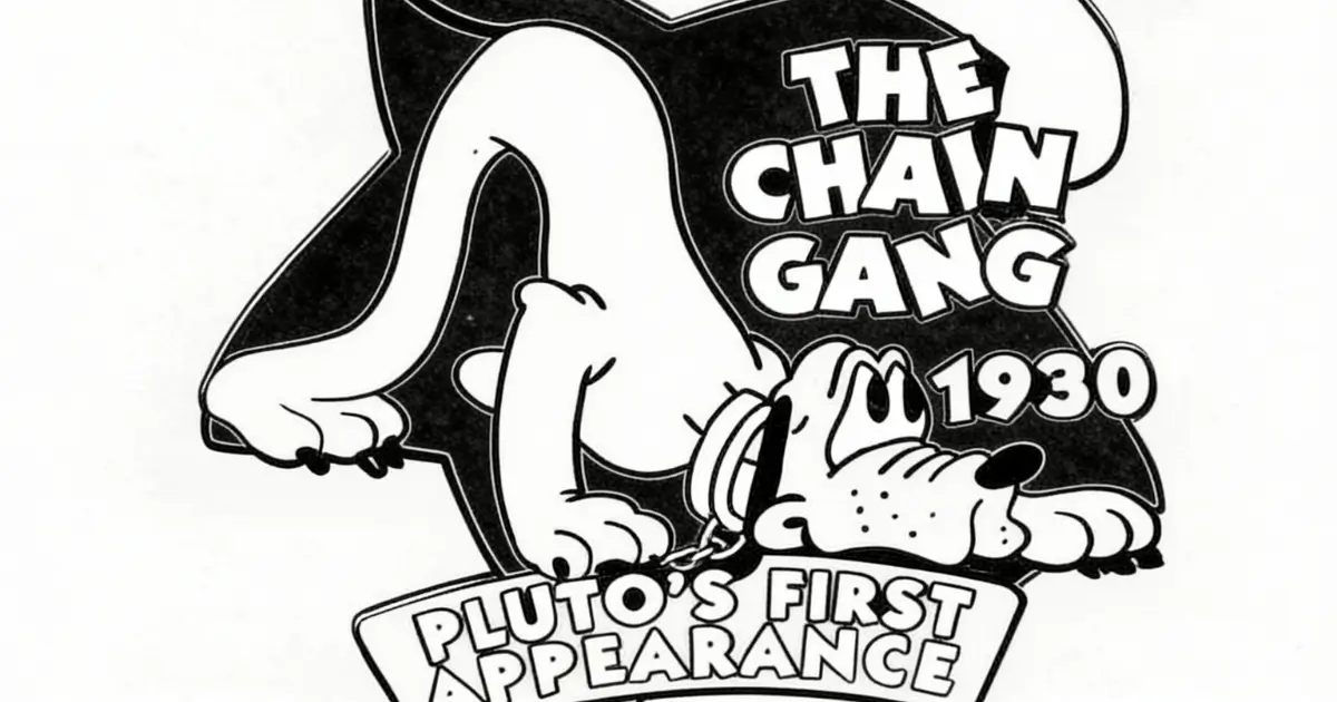 The 1930 version of Pluto, a public domain cartoon character