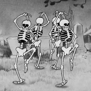 The Skeleton Dance public domain cartoon