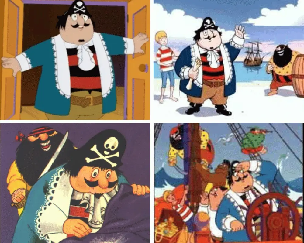 Captain Pugwash 1957 British cutout animation 50s cartoon