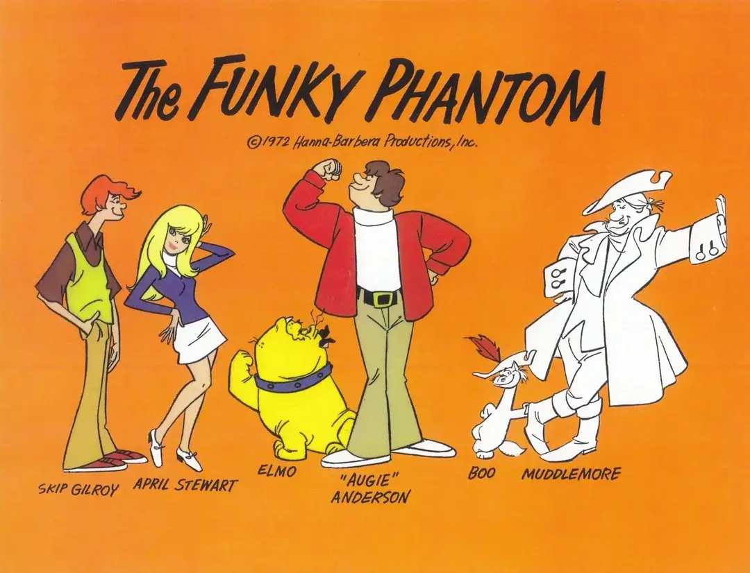 Character model sheet for The Funky Phantom, a direct Scooby-Doo clone