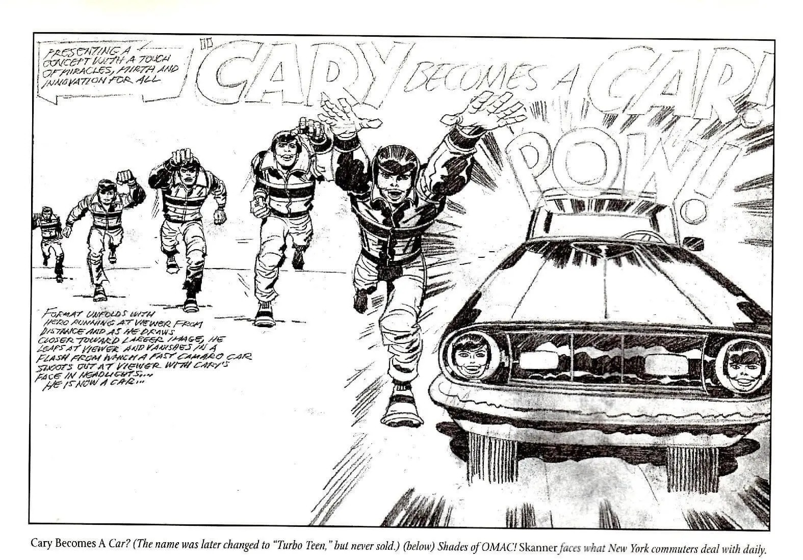 Jack Kirby Turbo Teen Drawing
