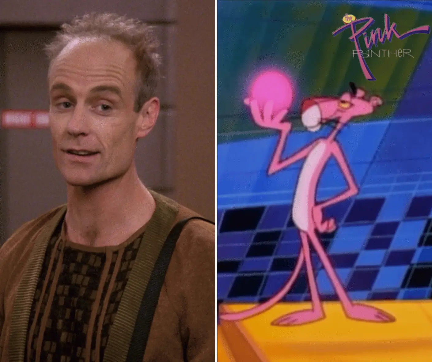 Matt Frewer and Pink Panther