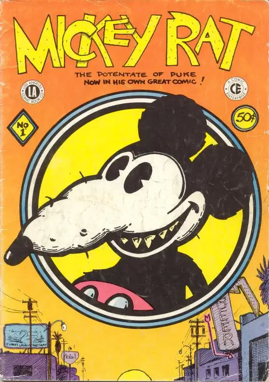 Cover of Mickey Rat issue 1 by Robert Armstrong, published in 1972