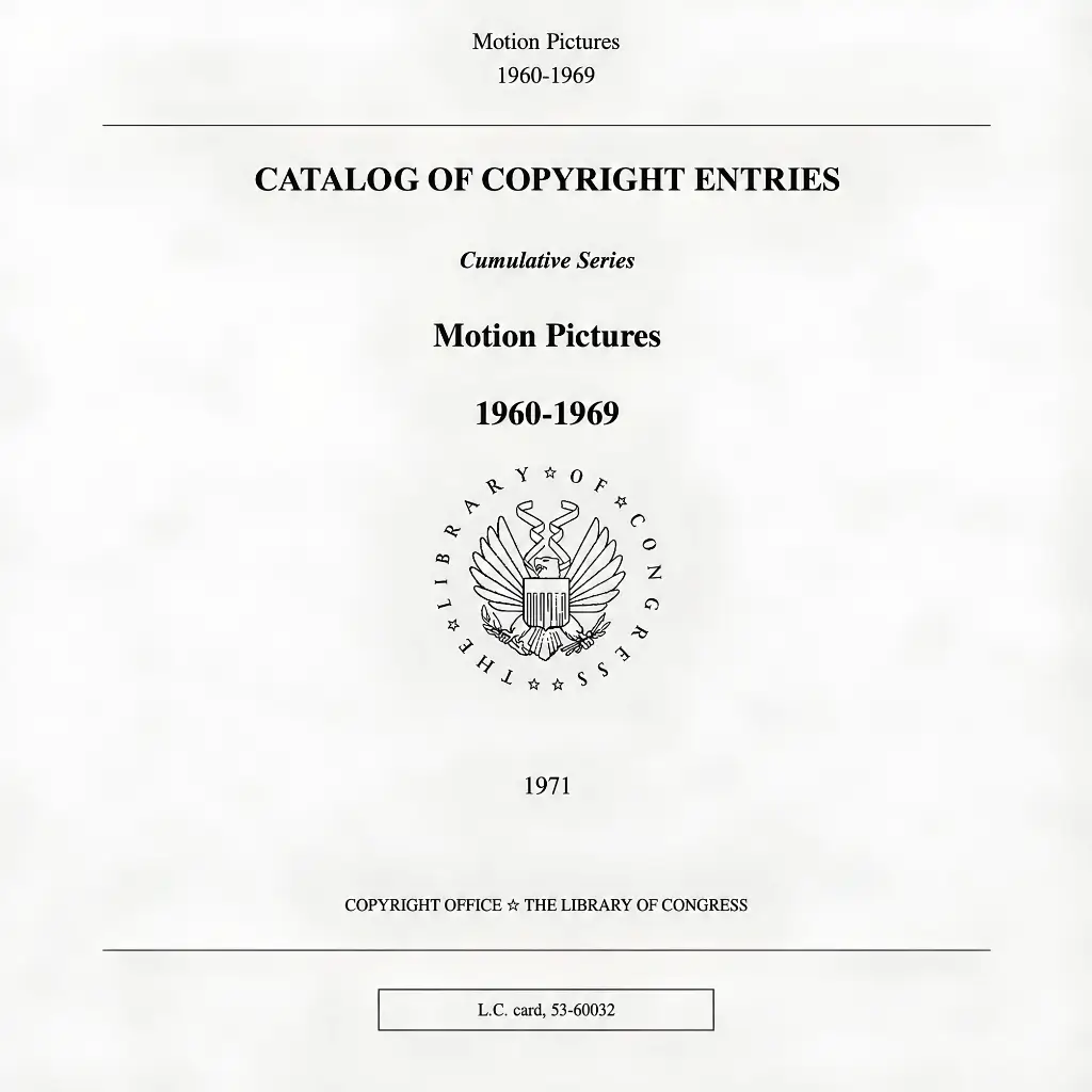 Motion Pictures 1960-1969 - COPYRIGHT OFFICE