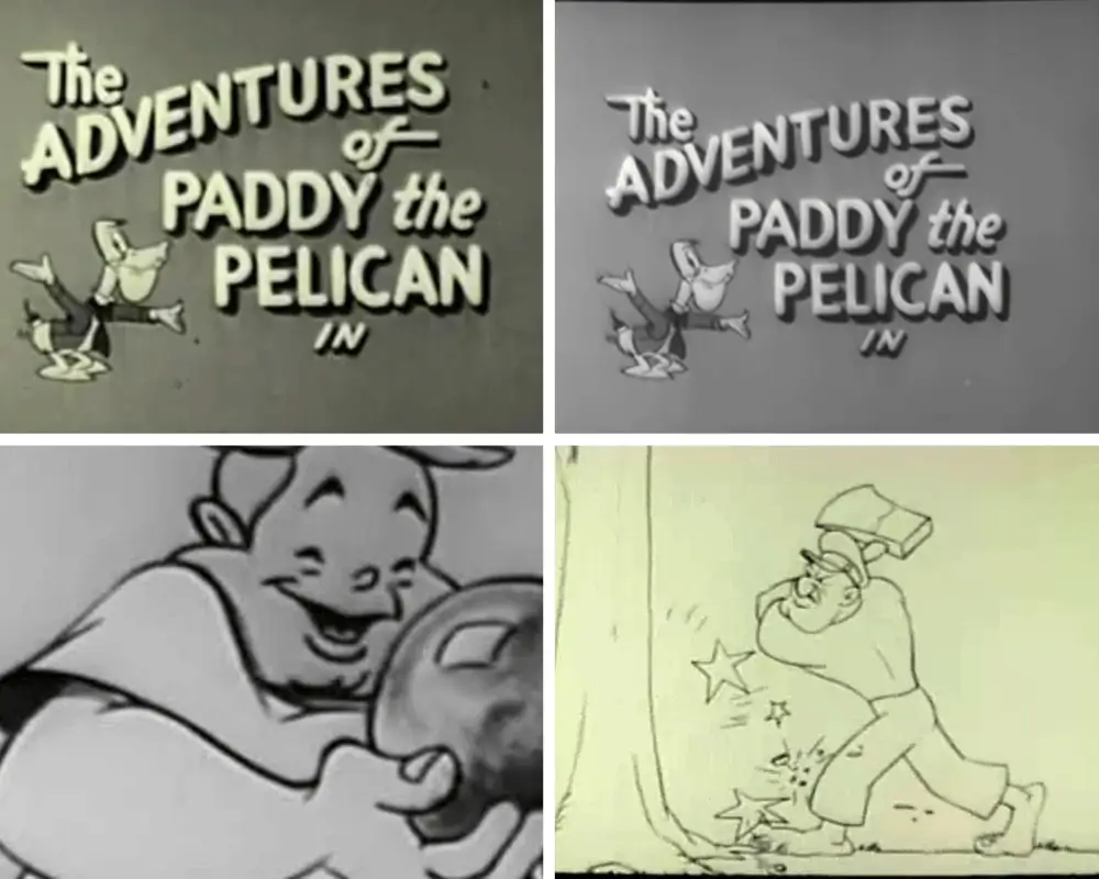 The Adventures of Paddy the Pelican 1950 early made-for-TV 50s cartoon