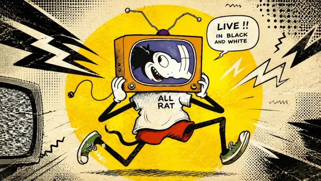 comic character Mickey Rat, created by artist Robert Armstrong