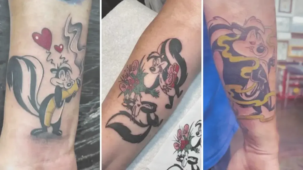 pepe le pew tattoo design ideas