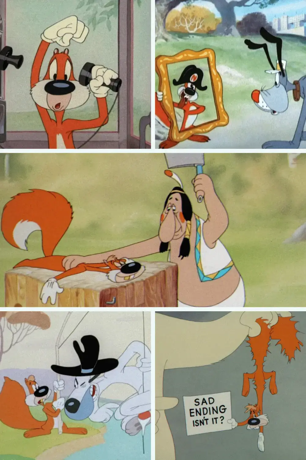 Collection of the five original Screwy Squirrel cartoons
