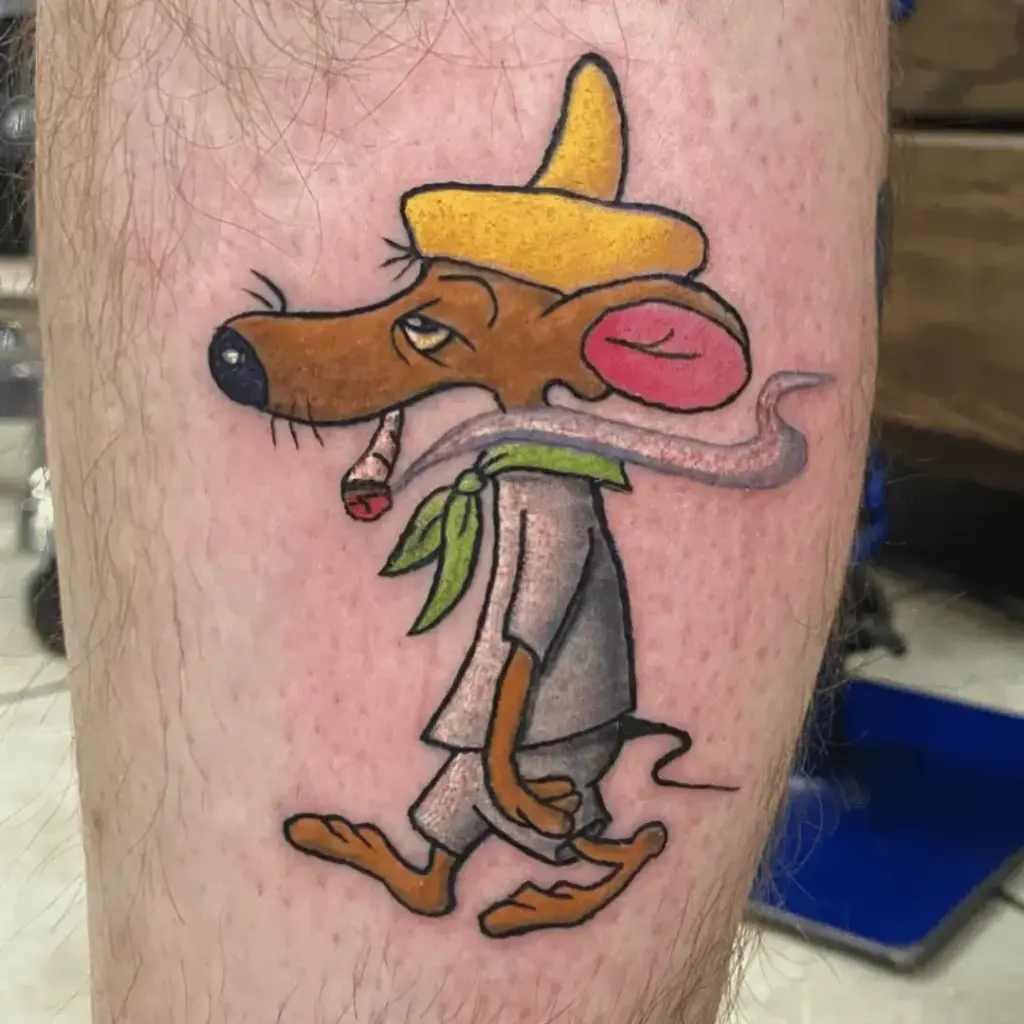 Slowpoke Rodriguez tattoo showing the character’s lasting fan following