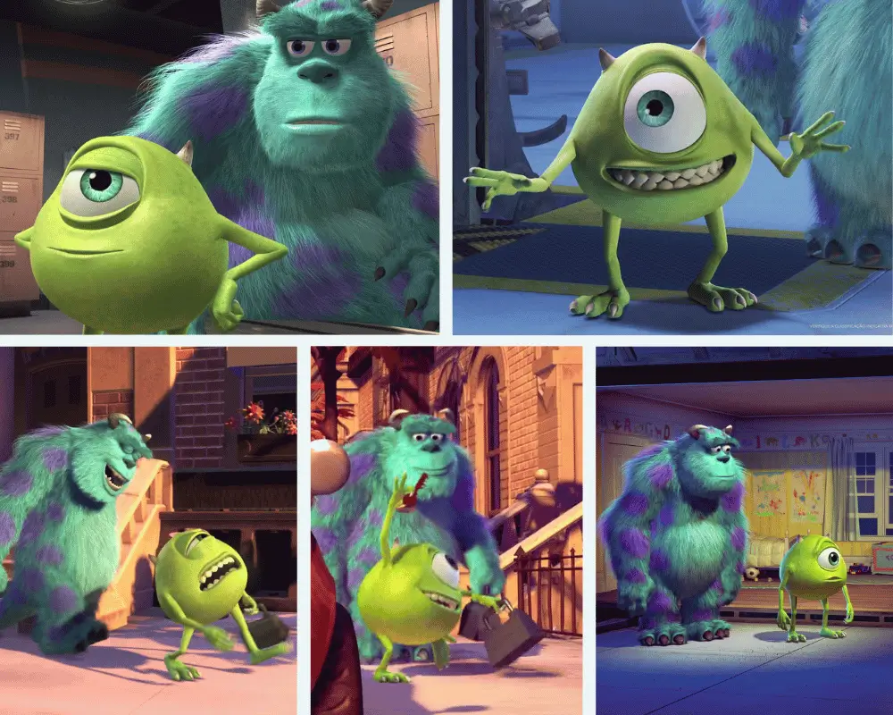 Mike Wazowski and Sulley in Monsters, Inc.