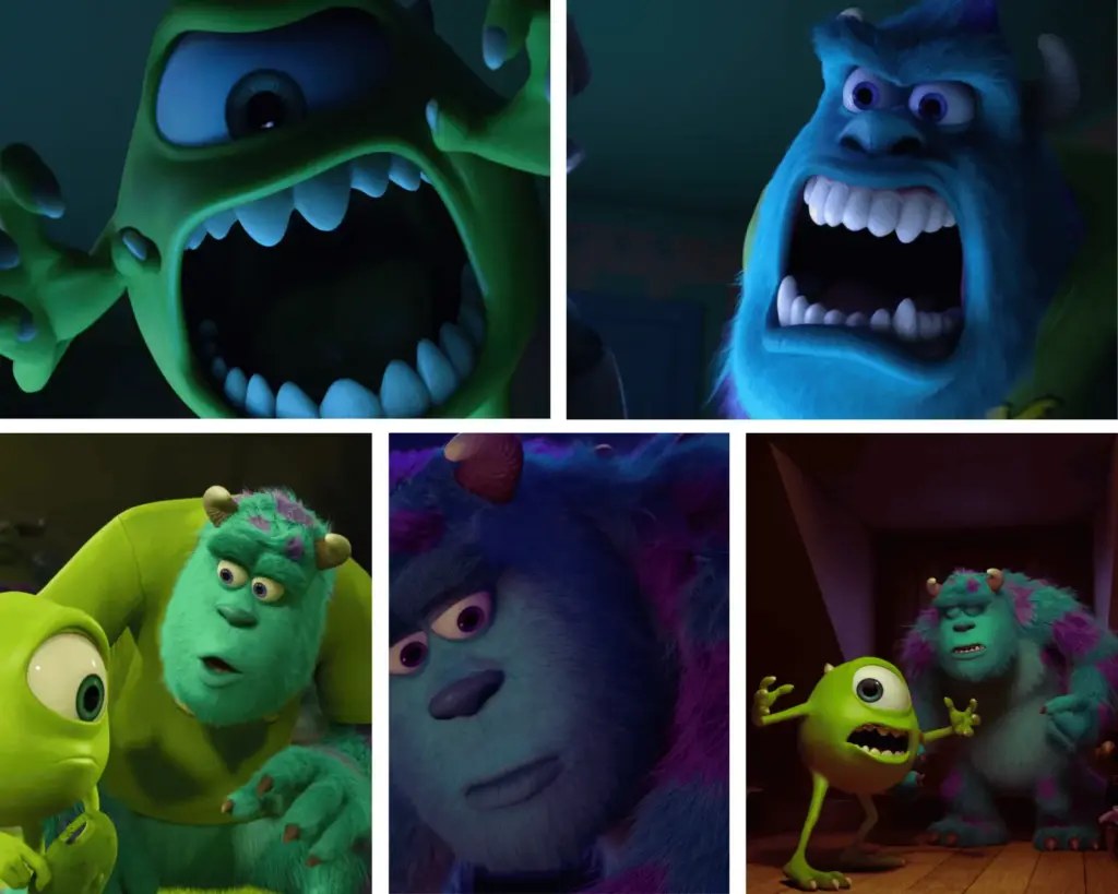 Mike Wazowski coaching Sulley