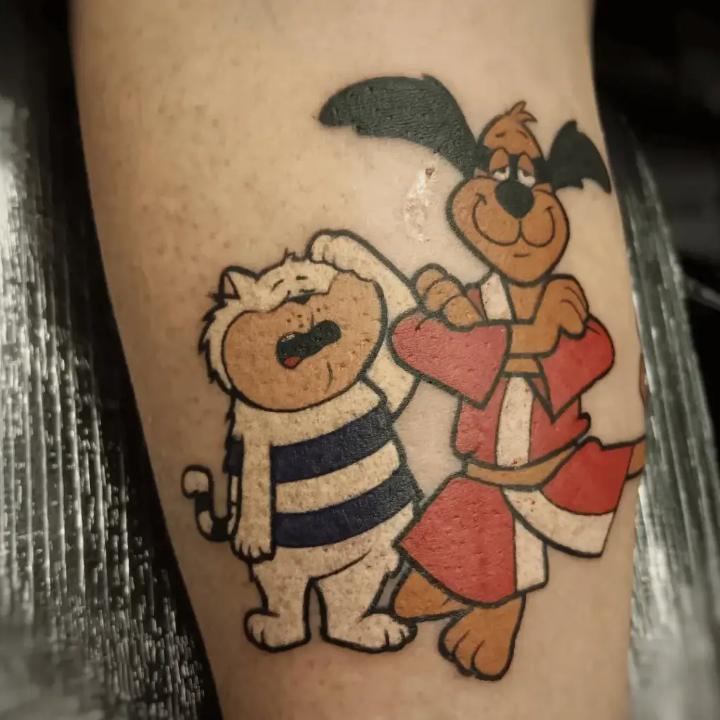 hong kong phooey and his sidekick tattoo