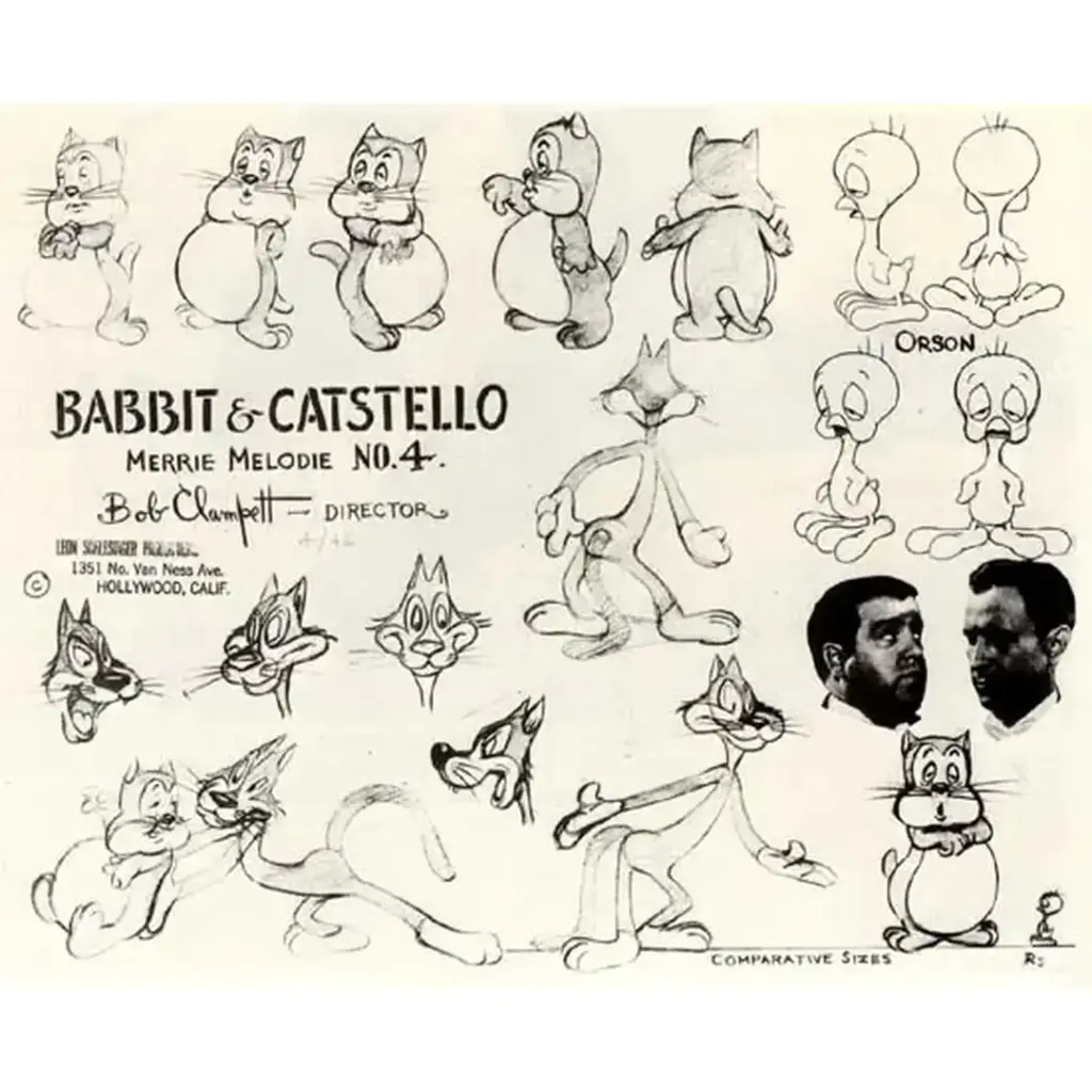 orson the bird - babbit-catstello style card