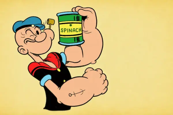 why popeye eats spinach